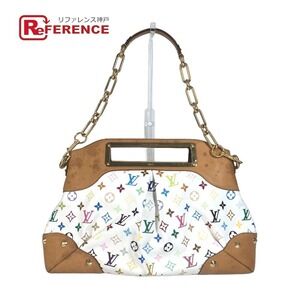 LOUIS VUITTON Multicolor Judy Bag Shoulder Chain Handbag Blanc White